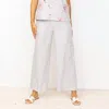 Habitat Flood Pocket Pant In Linen Blend In Gull In Multi