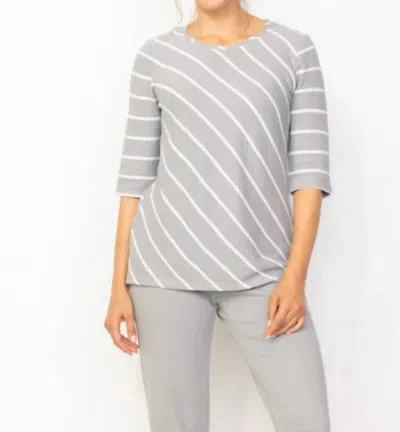Habitat French Terry Stripe Pullover In Gull In Multi