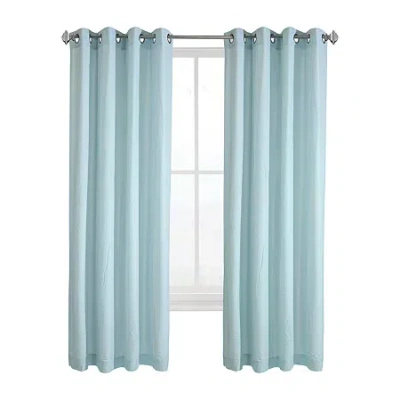 Habitat Harmony Grommet Top Light-filtering Single Curtain Panel In Blue