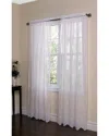 Habitat Hathaway Rod Pocket Curtain Panel Window Dressing In White