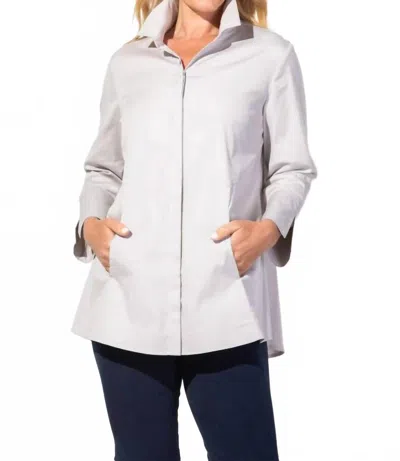 Habitat Hidden Placket Shirt In Stone In White