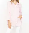Habitat Hidden Pocket Button Up Blouse In Peony In Pink
