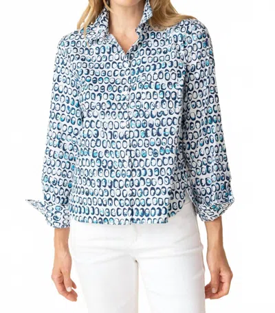 Habitat Impressionist Dots Shirt In Navy In Blue