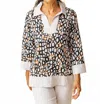 Habitat Inner Two-tone Circle Top In Oatmeal In Black
