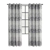 Habitat Jackson Grommet Top Light-filtering Single Curtain Panel In Gray