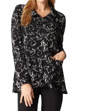 Habitat Jacquard Scroll Swing Jacket In Black