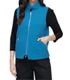 Habitat Kaleidoscope Quilt City Vest In Blue In Blue