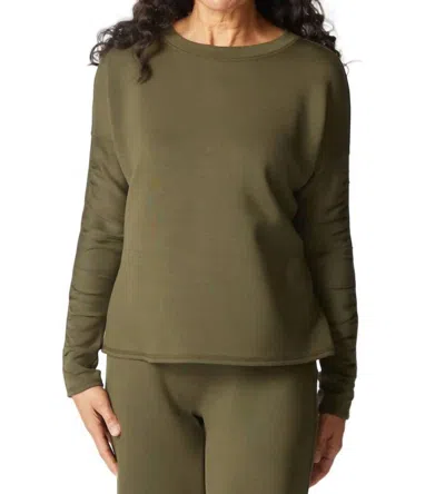 Habitat Knit Wander Pullover In Olive Green