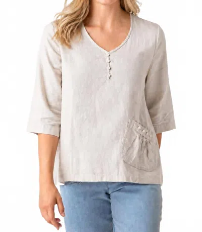 Habitat Lightweight V-neck Pullover In Oatmeal In White