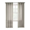 Habitat Limbourg Grommet Top Sheer Single Curtain Panel In Gray