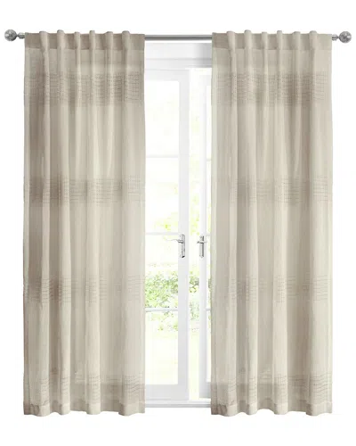 Habitat Lindsey Back Tab Curtain Panel In Linen