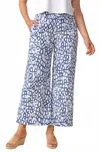 Habitat Linen Circle Easy Flood Pant In Blue In White