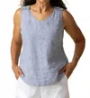 Habitat Linen Freshen Up Tank Top In Indigo In Blue