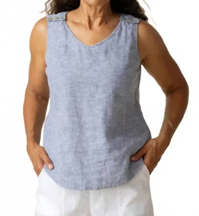 Habitat Linen Freshen Up Tank Top In Indigo In Blue