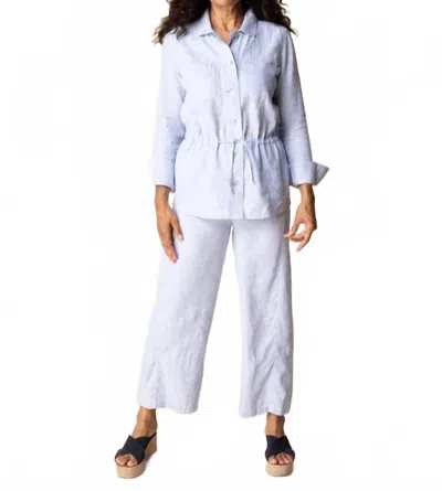 Habitat Linen Solid Jacket In Light Blue In Neutral