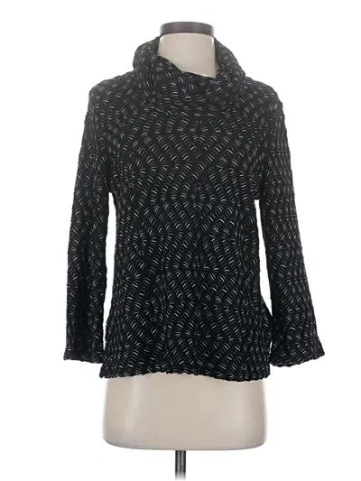 Pre-owned Habitat Long Sleeve Top Gray Turtleneck Tops