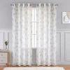 Habitat Magnolia Grommet Top Light-filtering Single Curtain Panel In White