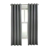Habitat Margaret Grommet Top Light-filtering Single Curtain Panel In Black