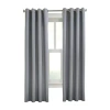 Habitat Margaret Grommet Top Light-filtering Single Curtain Panel In Gray