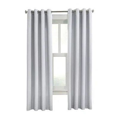 Habitat Margaret Grommet Top Light-filtering Single Curtain Panel In White