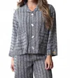 Habitat Maven Print Jacket In Black In Gray