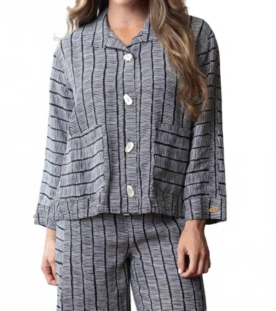 Habitat Maven Print Jacket In Black In Gray