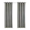 Habitat Milo Grommet Top Light-filtering Single Curtain Panel In Gray