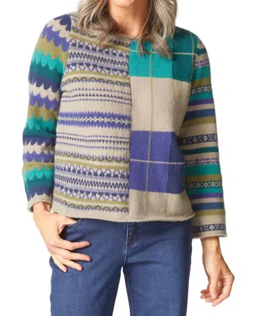 Habitat Winter Whimsy Mixed Pattern Pullover In Driftwood In Multi