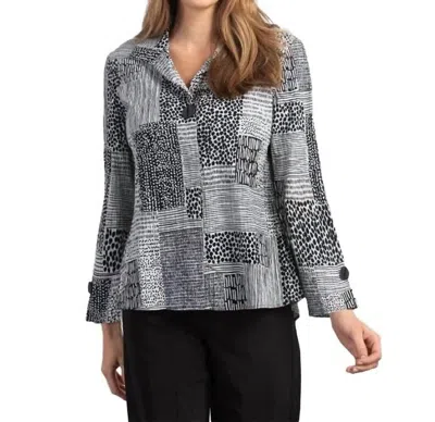 Habitat Mix Print Shirt In Putty And Black In Gray