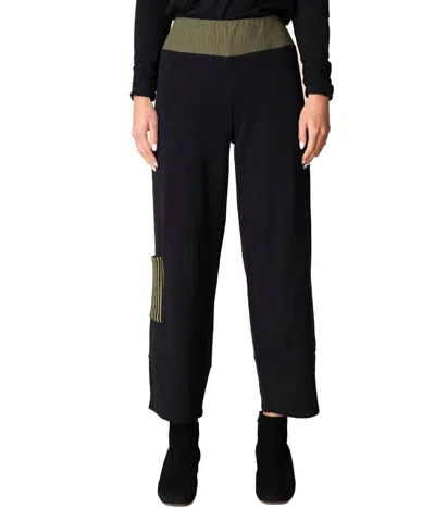 Habitat Mix Stripe Arty Pant In Green/black