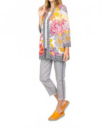 Habitat Mixed Print Kimono/cover-up In Melon In Multi