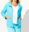 Habitat Ocean Front Terry Everyday Jacket In Maui In Blue