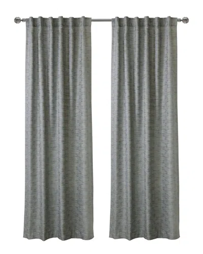 Habitat Odessa Light-filtering Dual Header 52x84 Curtain Panel In Grey