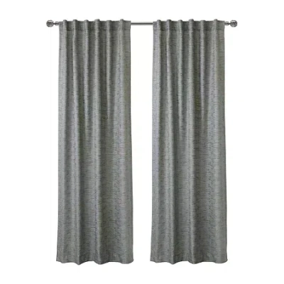 Habitat Odessa Rod Pocket Back Tab Light-filtering Single Curtain Panel In Gray