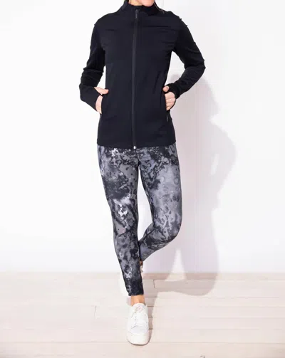 Habitat On The Move Solid Full Zip Jacket In Black