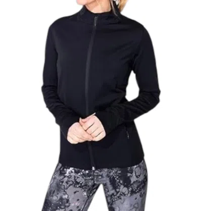 Habitat On The Move Solid Full Zip Jacket In Black