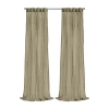 Habitat Paloma Back Tab Sheer Single Curtain Panel In Brown