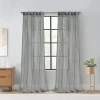 Habitat Paloma Rod Pocket Back Tab Sheer Single Curtain Panel In Gray