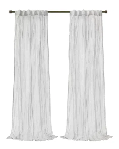 Habitat Paloma Sheer Dual Header 52x95 Curtain Panel In White