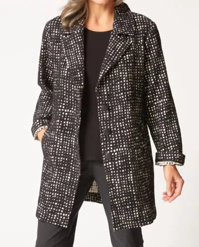 Habitat Autumn Check Paris Car Coat In Black In Brown