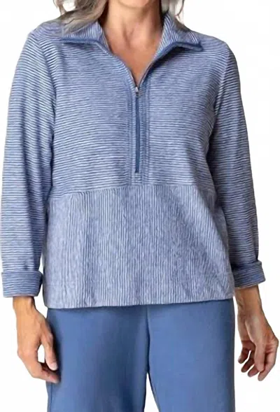 Habitat Pasadena Stripe Sierra Top In Marine In Blue