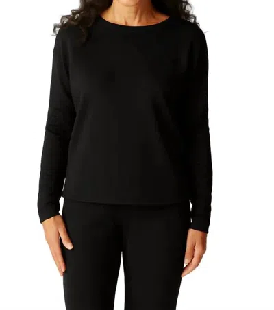Habitat Passport Knit Wander Pullover Top In Black In Multi