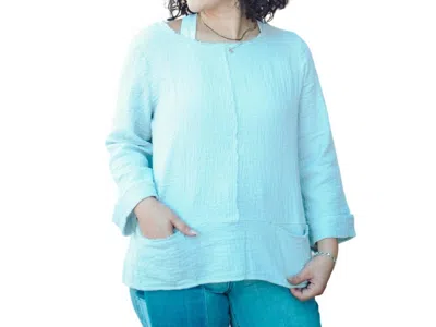 Habitat Pattern Play Pocket Pullover In Putty In Blue