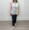 HABITAT PERFECT TRAVEL PATCHWORK HIDDEN PLACKET SHIRT IN MULTI