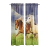 Habitat Photo Real Rod Pocket Light-filtering Set Of 2 Curtain Panel In Multi