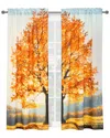 Habitat Photo Reels Digital Panoramic Print Curtain Panel Pair In Multi
