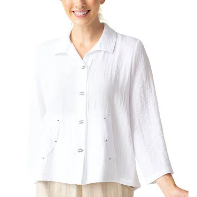 Habitat Pleat Back Jacket Express Travel In White