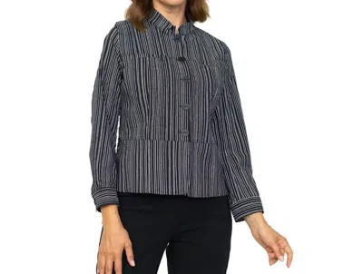 Habitat Power Stretch Shaped Jacket In Black Stripe
