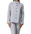 Habitat Power Stretch Striped Swing Jacket In Black In Gray