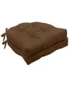 Habitat Promo Chair Pad Set Of 2 In Brown